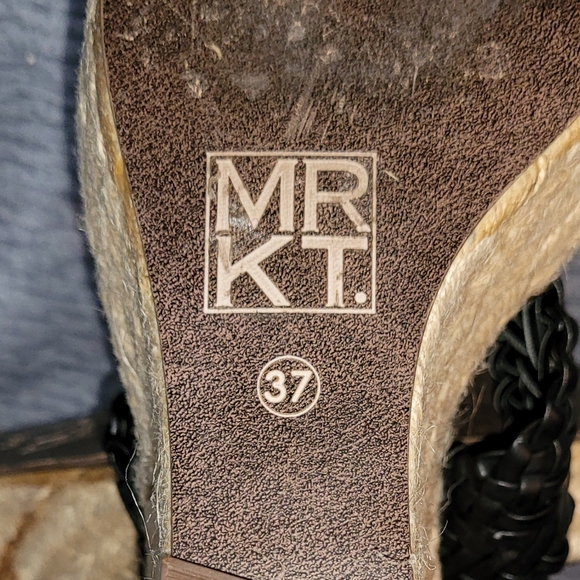 37 | MRKT | Triple Strap Espadrille Wedge Heels - Picture 10 of 10